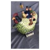 Eggs for sale carved chicken