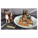 Doggie collection- lady & the tramp, brass,