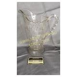 Cut glass pitcher