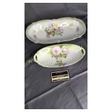 Hand painted celery dishes Bavaria and germany