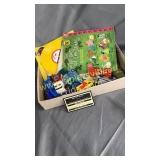 Vintage kids golden records and hot wheels