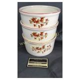 3 vintage universe, pottery bowls