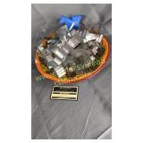 Cookie cutters in metal bowl