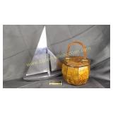 Metal schooner and box