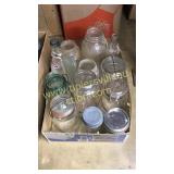 Box of old jars