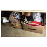 4 boxes of misc household items & glassware