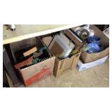 4 boxes of glassware pictures & decor