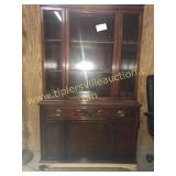 Mahogany china cabinet 44"x52