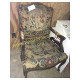 tapestry arm chair