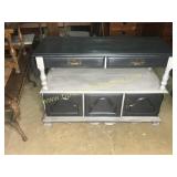 Painted drop leaf server great piece of furn.