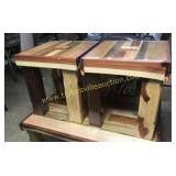 Unique custom built end tables sold 2x