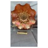 Carnival marigold leaf and berry pattern bowl