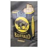 Vintage cardboard buffalo cigarillos advertising