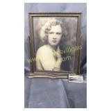 Antique free standing picture frame