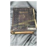 Antique holy bible great pictures but rough