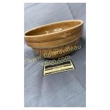 Brown stoneware bowl