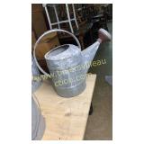 Galvanized watering can