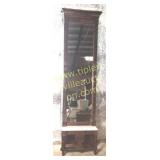 Walnut peer mirror with marble ledge 8ft4in tall