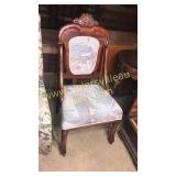 Mahogany parlor chair