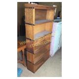 Oak stacking bookcase no doors