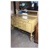 Antique painted buffet