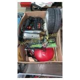 Box with jigsaw & other power tools