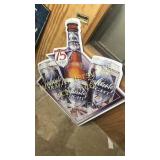 Anheuser light beer metal sign