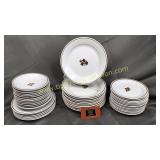 44pcs meakin tea leaf ironstone dinnerware