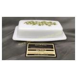 Pyrex spring blossom butter dish