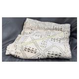 Heavy crocheted coverlet