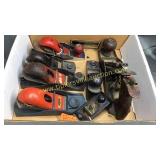 Box of small wood planes