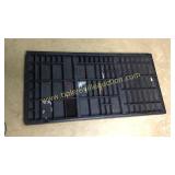 Black printers tray