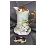 Hand painted chocolate pitcher