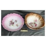 2 hand painted bowls