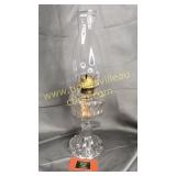 Oil lamp with flower pattern