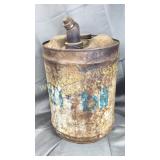 Mobil 5gal oil can