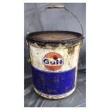 Gulf 5gal oil can with lid