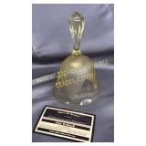 Yellow Viking glass bell