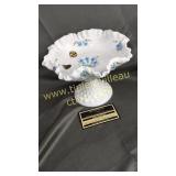 Fenton milk glass hobnail candy stand hand