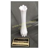 Milk glass bud vase