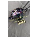 Fenton carnival amethyst fruit pattern double