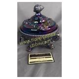 Westmoreland carnival dolphin glass candy dish