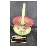 Fenton Burmese maple leaf basket