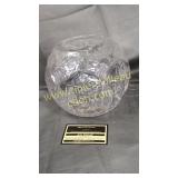 Heavy crystal bowl vase