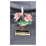Capodimonte rose basket