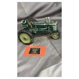 Old arcade toys metal tractor missing head