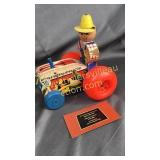 Vintage fisher price tractor and farmer