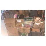 Group boxes of misc. glassware, decor & household