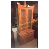 Pine gun cabinet