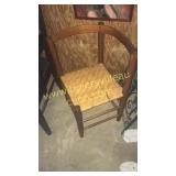 Old cane bottom corner chair
